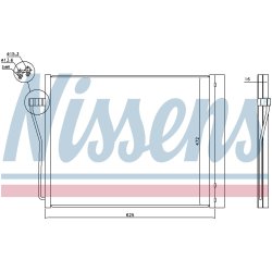 Condenser NISSENS 940308 OE Ref 6450 9 255 984 NISSENS