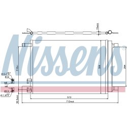 Condenser NISSENS 940319 OE Ref 5Q0816411AB NISSENS
