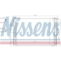 Condenser NISSENS 940322 OE Ref 2465000454 NISSENS
