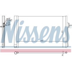 Condenser NISSENS 940364 OE Ref 20842140 NISSENS
