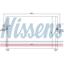 Condenser NISSENS 94038 OE Ref 97606-4A250 NISSENS