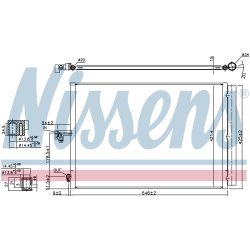 Condenser NISSENS 940412 OE Ref A0995001554 NISSENS