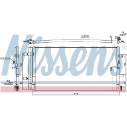 Condenser NISSENS 940430 OE Ref 8T0260403C NISSENS