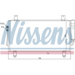 Condenser NISSENS 940435 OE Ref 7812A220 NISSENS