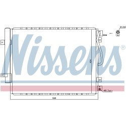 Condenser NISSENS 940436 OE Ref 976063E901 NISSENS
