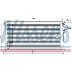 Condenser NISSENS 940439 OE Ref MN134204 NISSENS