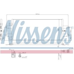 Condenser NISSENS 940440 OE Ref 1921284 NISSENS