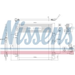 Condenser NISSENS 940461 OE Ref 68003971AB NISSENS