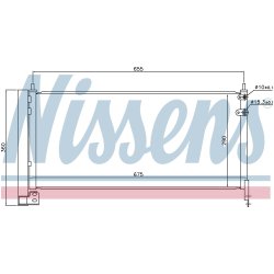 Condenser NISSENS 940487 OE Ref 88450-02430 NISSENS