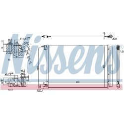 Condenser NISSENS 940519 OE Ref 0995001354 NISSENS