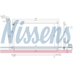 Condenser NISSENS 940538 OE Ref 80110T1GG02 NISSENS