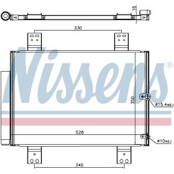Condenser NISSENS 940560 OE Ref 88450B4020 NISSENS