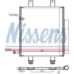 Condenser NISSENS 940561 OE Ref 88450B2140 NISSENS