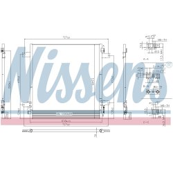 Condenser NISSENS 940619 OE Ref 921101LA0A NISSENS