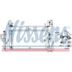 Condenser NISSENS 940628 OE Ref 64509335364 NISSENS