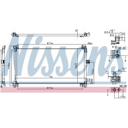 Condenser NISSENS 940656 OE Ref 9688473680 NISSENS