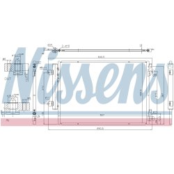 Condenser NISSENS 940676 OE Ref 9531062M10 NISSENS