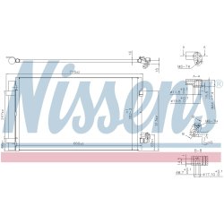 Condenser NISSENS 940750 OE Ref 9364255 NISSENS