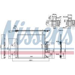 Condenser NISSENS 940772 OE Ref C2D4079 NISSENS
