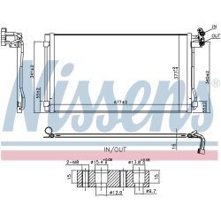 Condenser NISSENS 940793 OE Ref 7N0820411D NISSENS