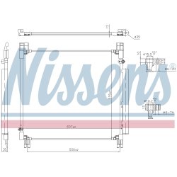 Condenser NISSENS 940799 OE Ref 884600K350 NISSENS