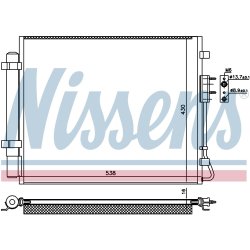 Condenser NISSENS 940821 OE Ref 97606C5000