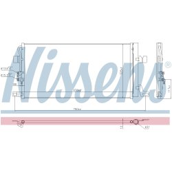 Condenser NISSENS 940827 OE Ref 80A816411M NISSENS