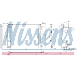 Condenser NISSENS 940850 OE Ref 921003SH0B