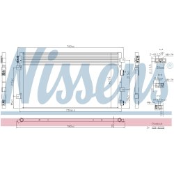 Condenser NISSENS 940855 OE Ref 5017621AA