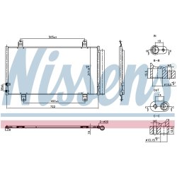 Condenser NISSENS 940865 OE Ref 8846033180