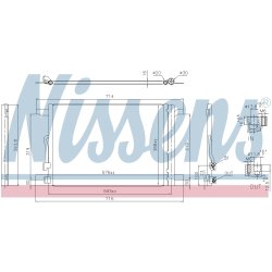 Condenser NISSENS 940870 OE Ref 5QM816411A