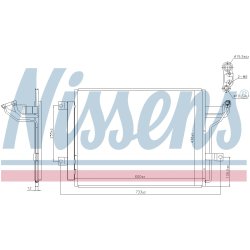 Condenser NISSENS 940909 OE Ref BDGF61480A