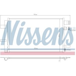 Condenser NISSENS 940933 OE Ref 73210FL000