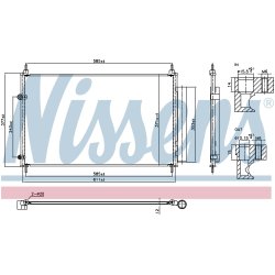AC Condenser NISSENS 940953 OE Ref 8845002520