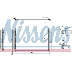 AC Condenser NISSENS 940969 OE Ref 52182113