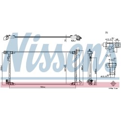 AC Condenser NISSENS 940970 OE Ref 884A002050