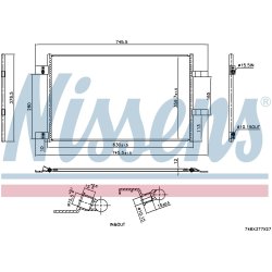 AC Condenser NISSENS 940973 OE Ref 921001397R