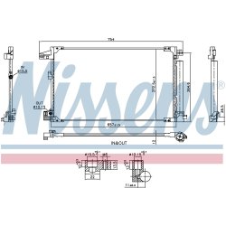 AC Condenser NISSENS 940976 OE Ref 884A0K0020
