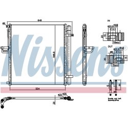 Condenser NISSENS 940977 OE Ref JB3B19710AA
