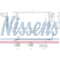 AC Condenser NISSENS 940978 OE Ref 97606J7300