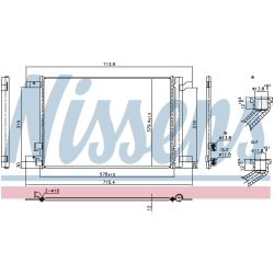 AC Condenser NISSENS 940986 OE Ref 5Q0816411BL