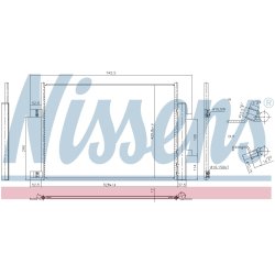 AC Condenser NISSENS 941008 OE Ref 9211000Q0B