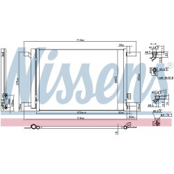 Condenser NISSENS 941067 OE Ref 5Q0816411AB NISSENS