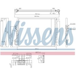 Condenser NISSENS 941072 OE Ref 97606D7000 NISSENS