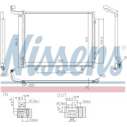 Condenser NISSENS 941093 OE Ref H1BH19710AB NISSENS