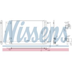 Condenser NISSENS 941099 OE Ref 5WA816411A NISSENS