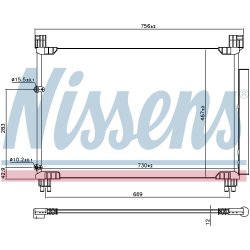 Condenser NISSENS 941147 OE Ref 8846048210 NISSENS