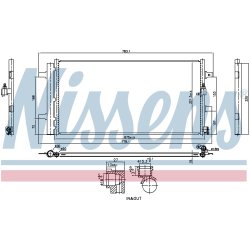 AC Condenser NISSENS 941261 OE Ref 9A726040301