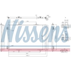 Condenser NISSENS 941276 OE Ref 9808989880