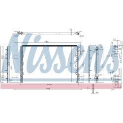 Condenser NISSENS 941283 OE Ref 9830694080